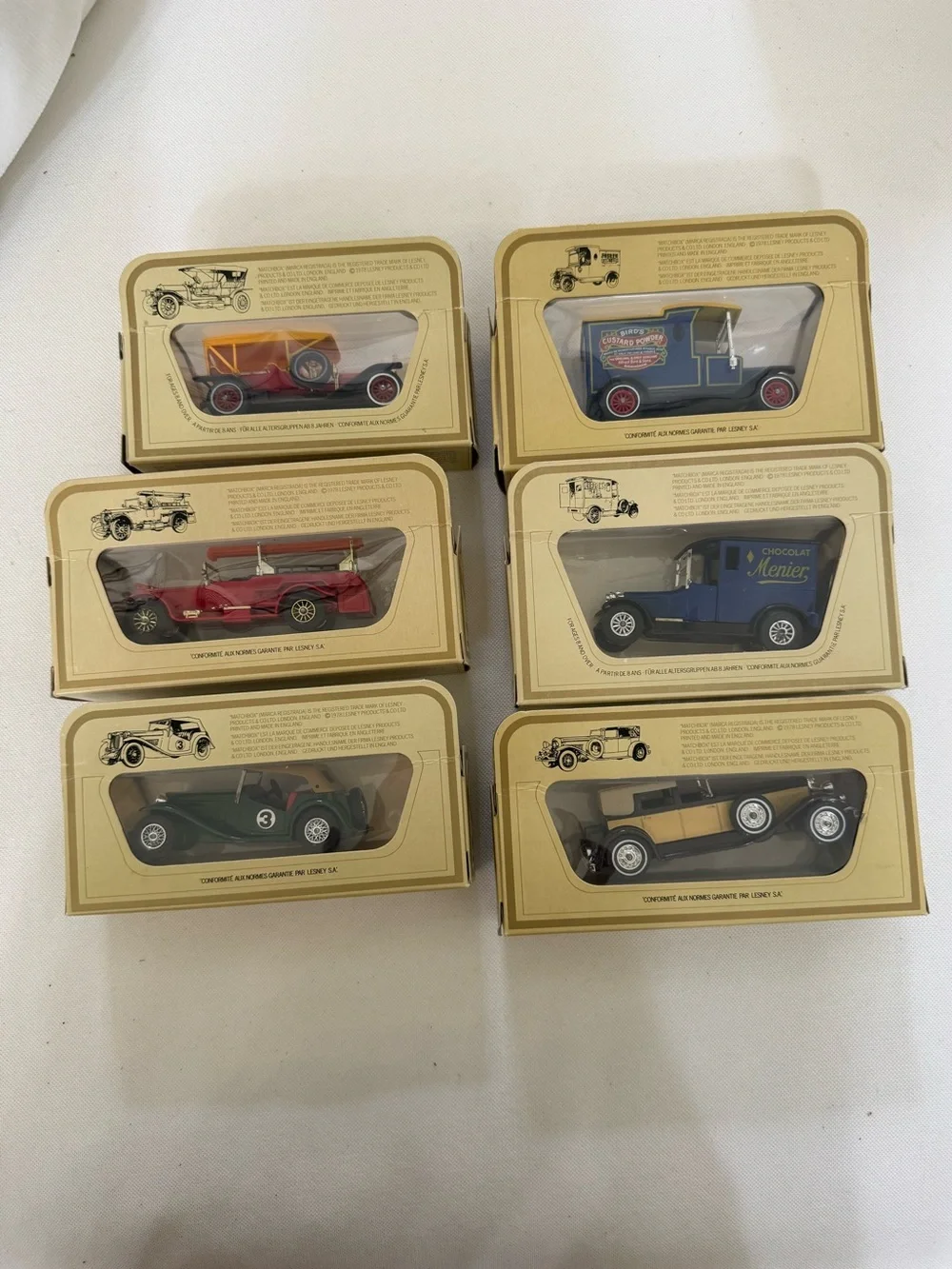 NIB Vintage models of yesteryear matchbox car set of 6